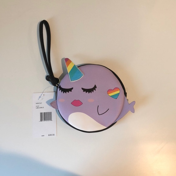 Betsey Johnson Accessories - NWT Betsey Johnson Unicorn Whale Wristlet Purse